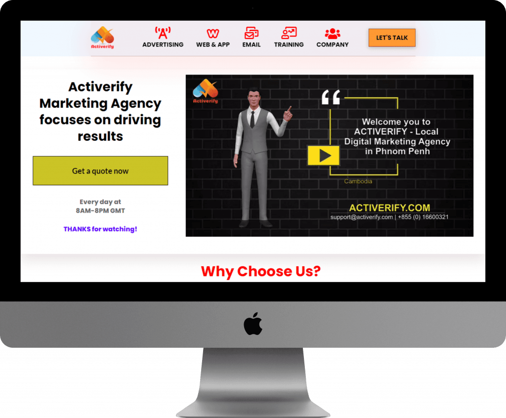 Web design Company in Phnom Penh, Cambodia