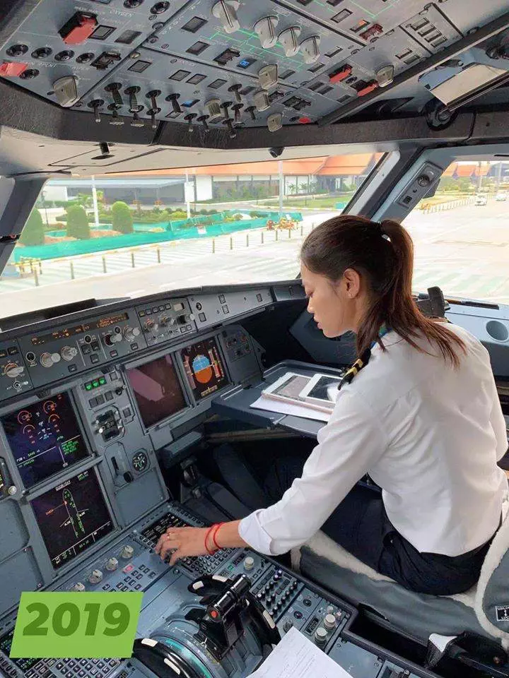 Cambodian Female Pilot