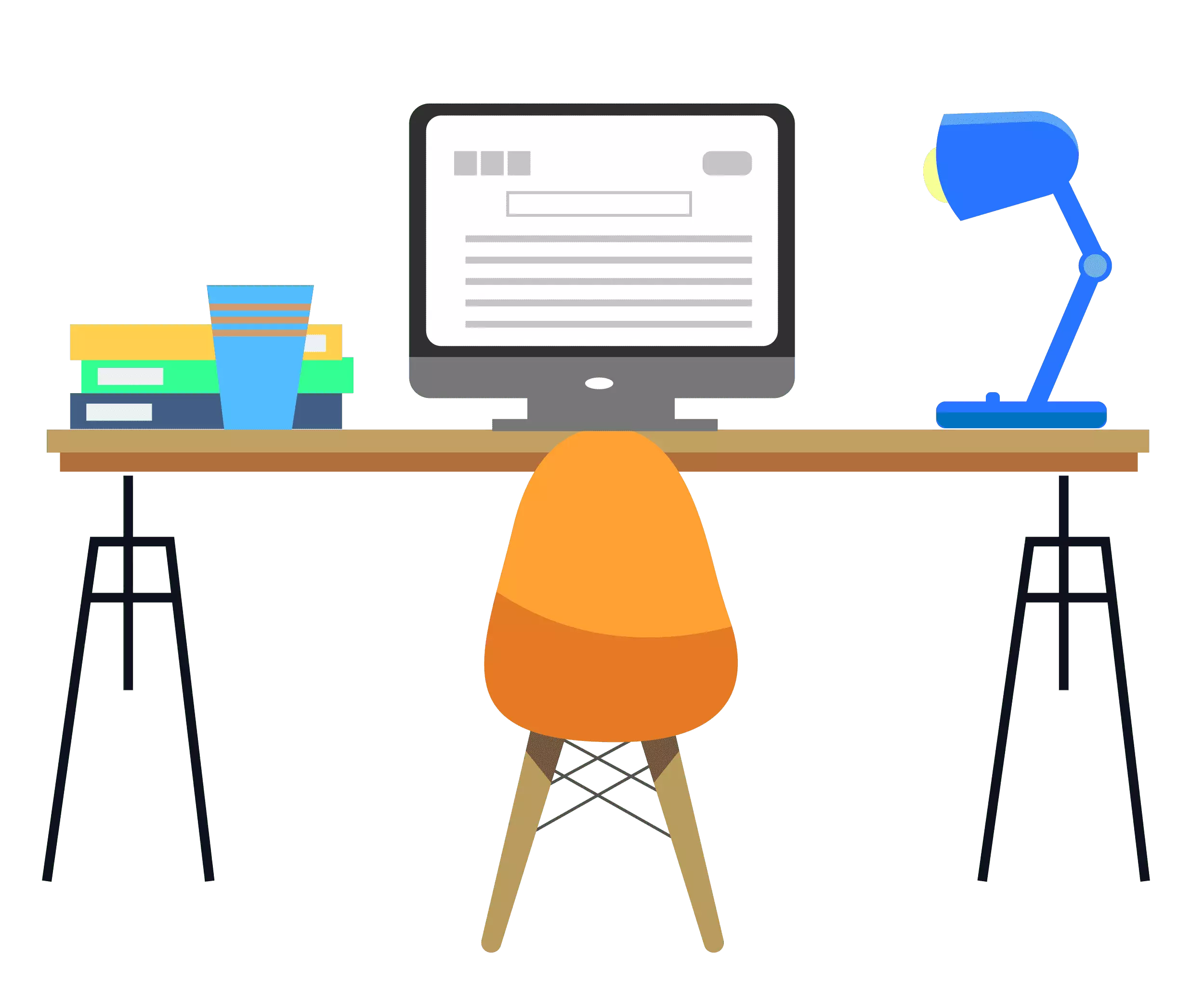 Co-working office space with desk in Phnom Penh